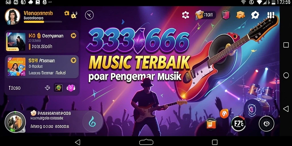 Tampilan menarik dari permainan musik 333666 yang memukau.