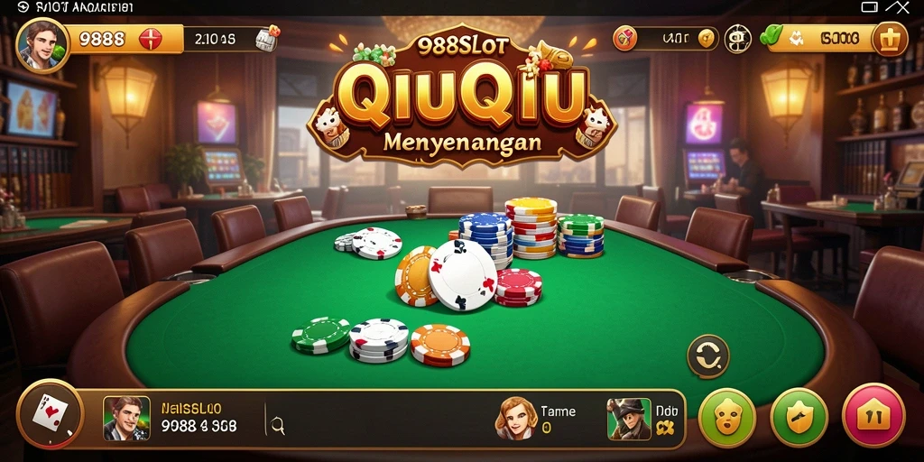 Tampilan screenshot 988SLOT yang menampilkan permainan QiuQiu yang seru.