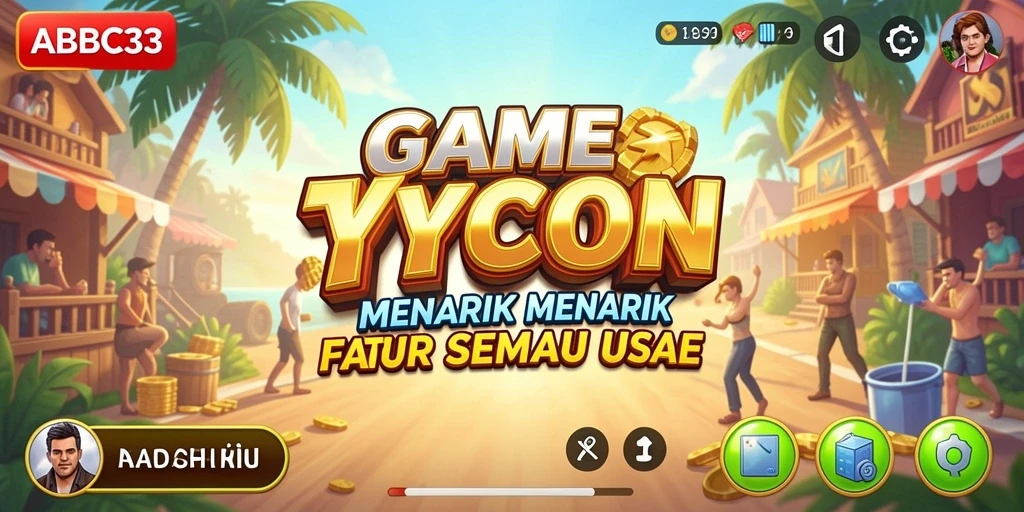 Screenshot gameplay ABC33 menampilkan pengalaman Tycoon yang seru.