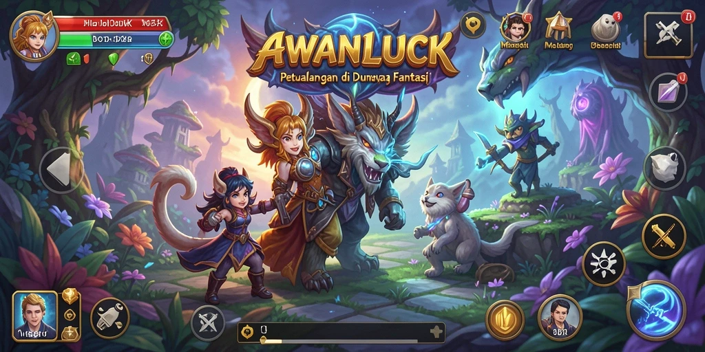 Gameplay seru dan menantang di dunia <strong>AWANLUCK</strong> yang penuh petualangan.