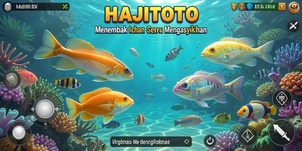 Gameplay menembak ikan yang seru dan mendebarkan.