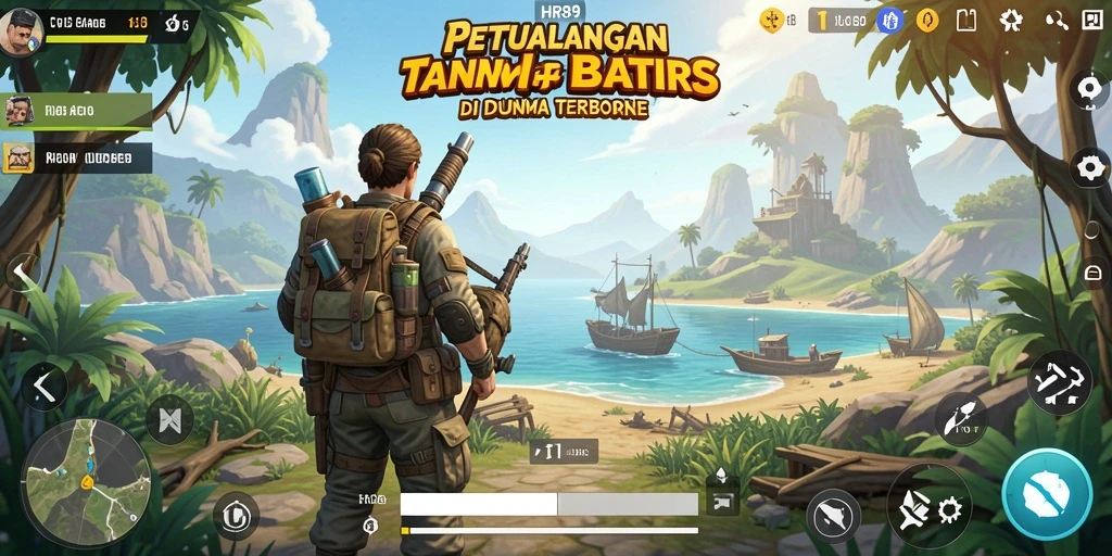 Tampilan menyerupai dunia terbuka yang kaya akan eksplorasi.