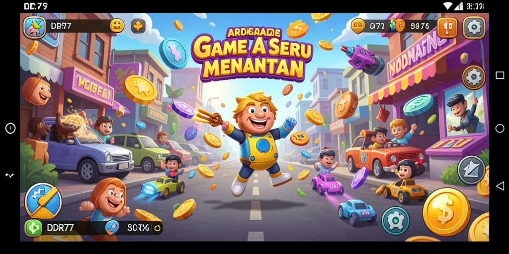 Tampilan gameplay seru dan menantang dari IDR77 di layar.