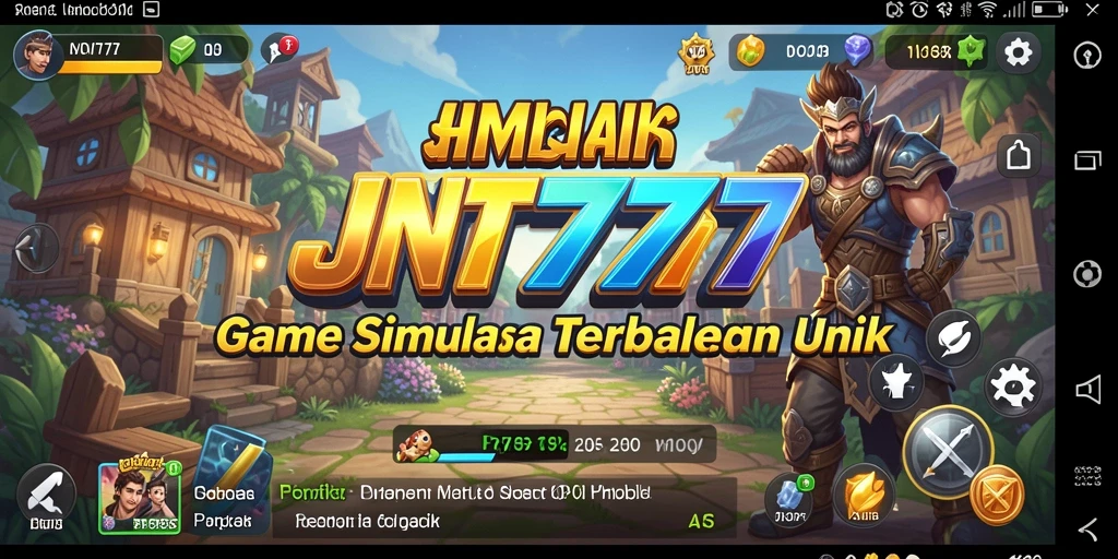 Tangkapan layar menunjukkan momen seru dalam gameplay JNT777.