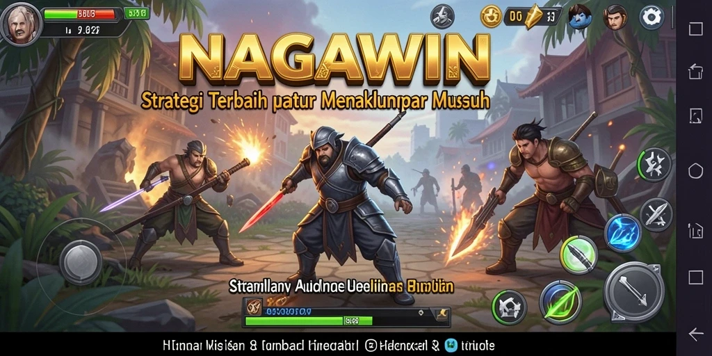 Gambaran gameplay NAGAWIN dengan strategi yang mendebarkan.