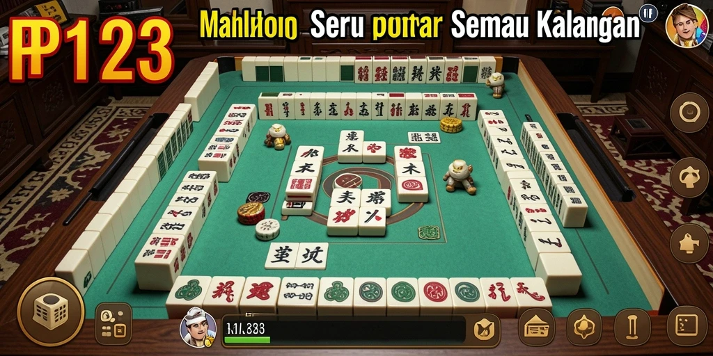 Tampilan gameplay seru dari PP123 yang menggugah semangat bermain Mahjong.