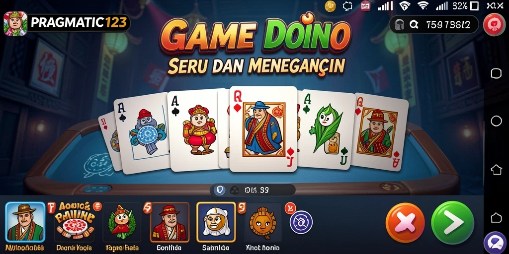 Tampilan seru gameplay Domino di PRAGMATIC123.