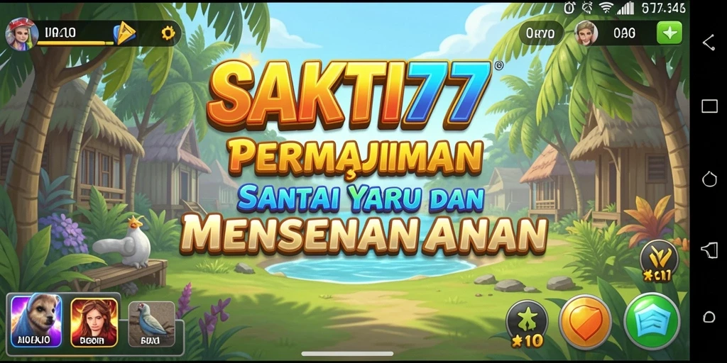 Tangkapan layar gameplay SAKTI77 yang penuh warna dan menarik.