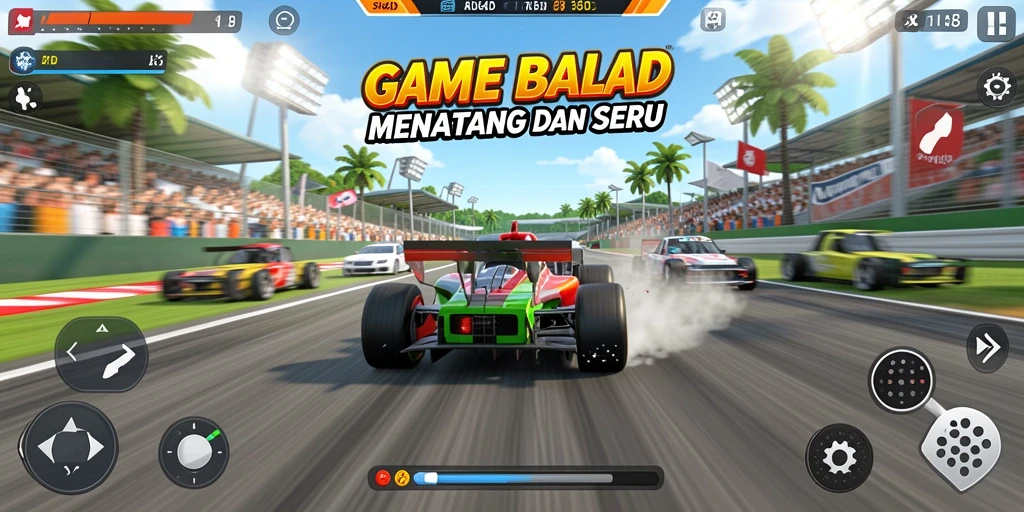 Tampilan gameplay seru dan mendebarkan dalam SINTE4D.