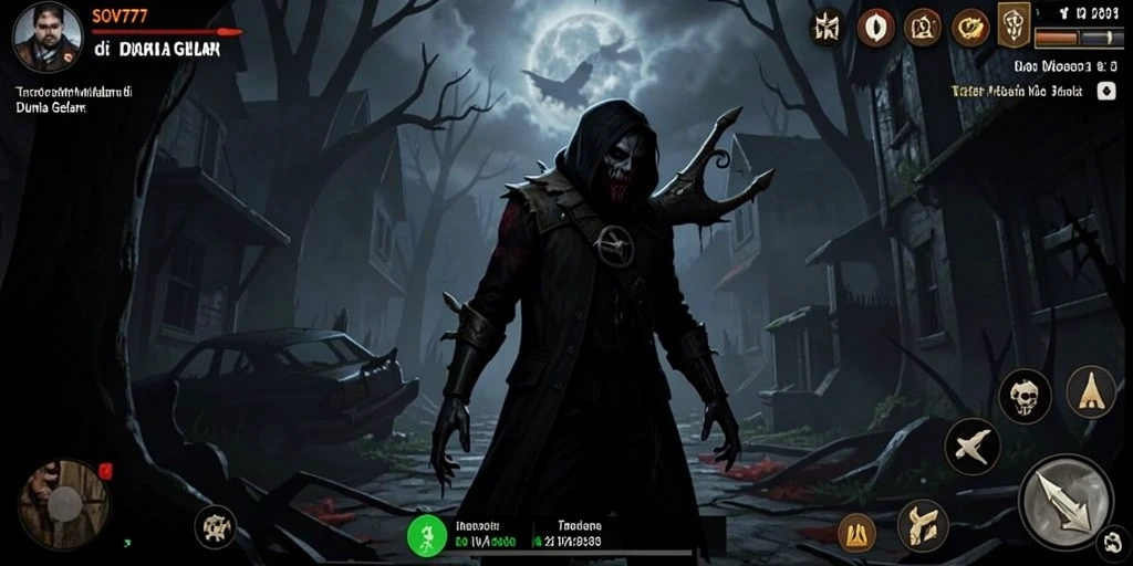 Tampilan gameplay mencekam di SOV777 yang menampilkan suasana Horror.