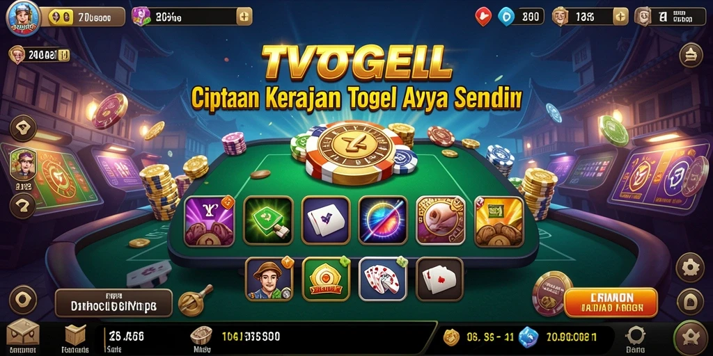 Screenshot gameplay TVTOGEL menampilkan keseruan membangun kerajaan togel.