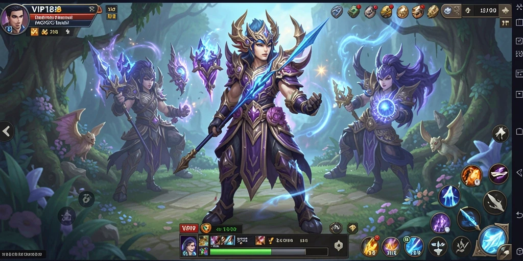 Tampilan gameplay seru dan interaktif dalam dunia MMORPG VIP188.