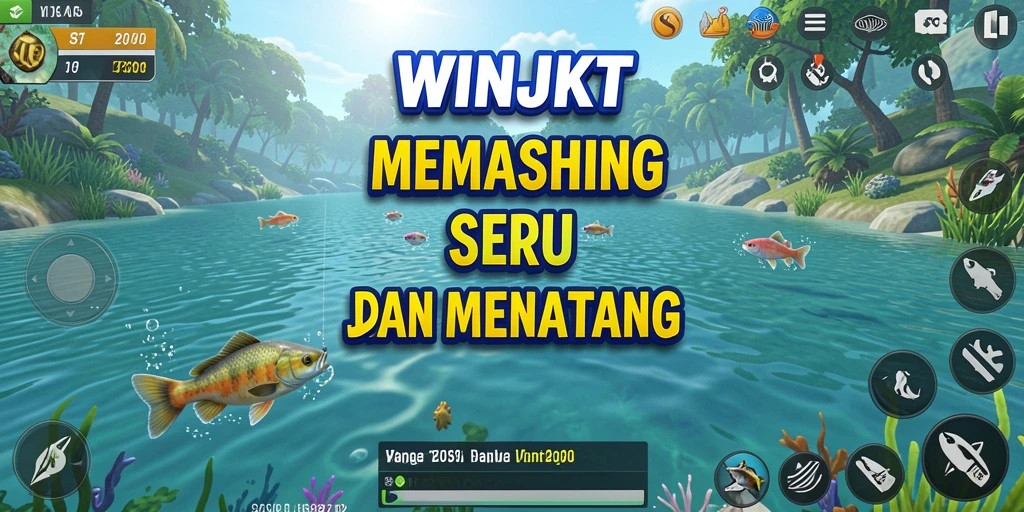 Gameplay WINJKT yang seru untuk memancing dengan berbagai tantangan.